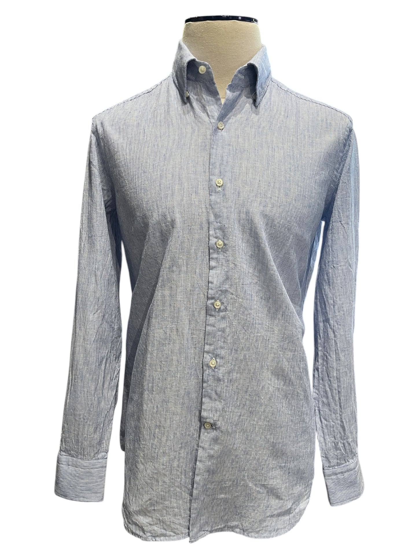 Sy Devore Micro-Stripe Sport Shirt