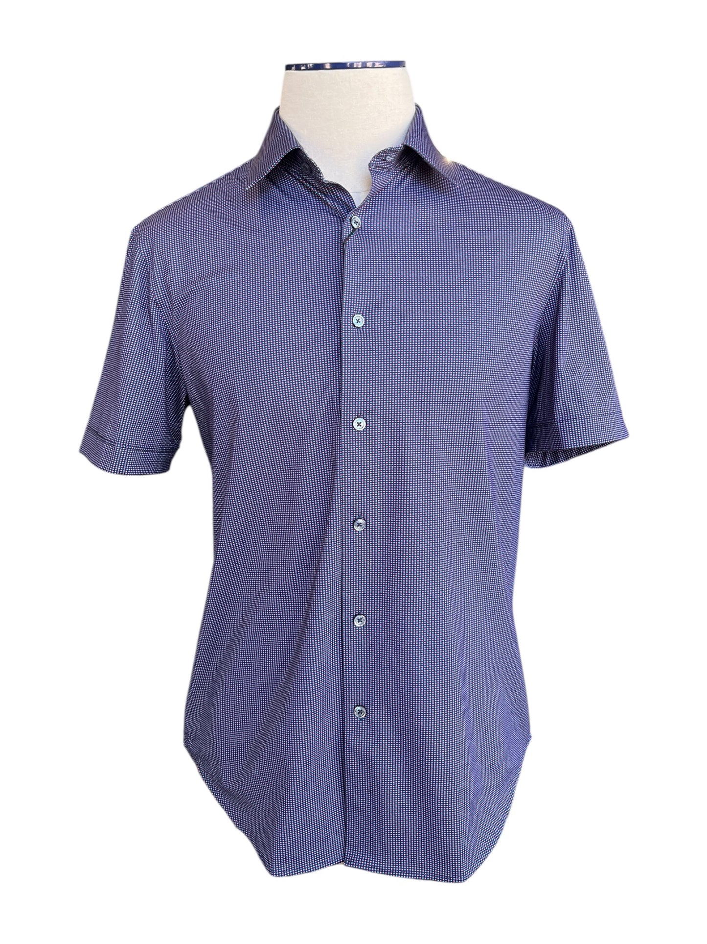 Short Sleeve Stretch Button Down