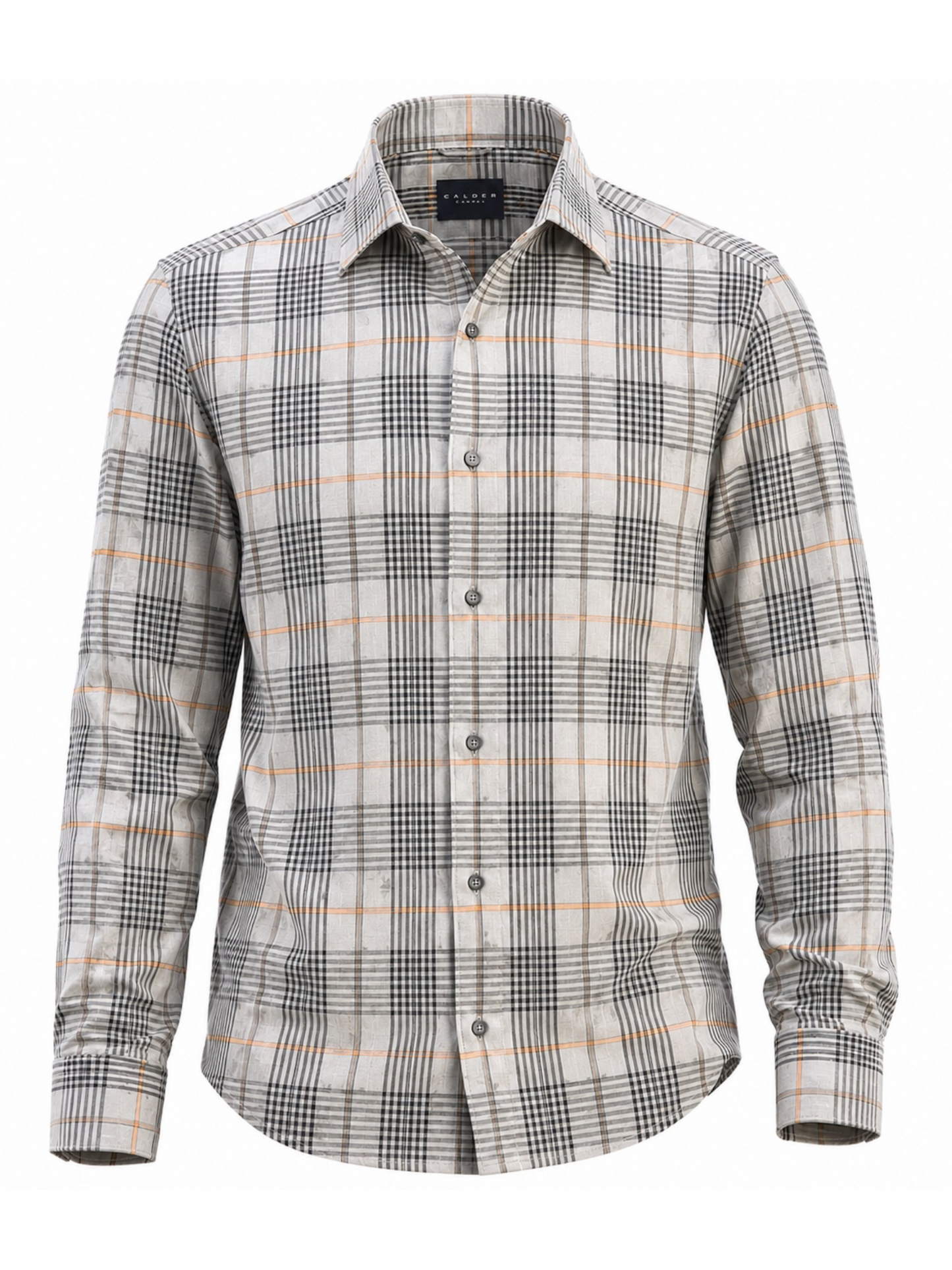 Luxe Melange Graph Check Plaid Shirt