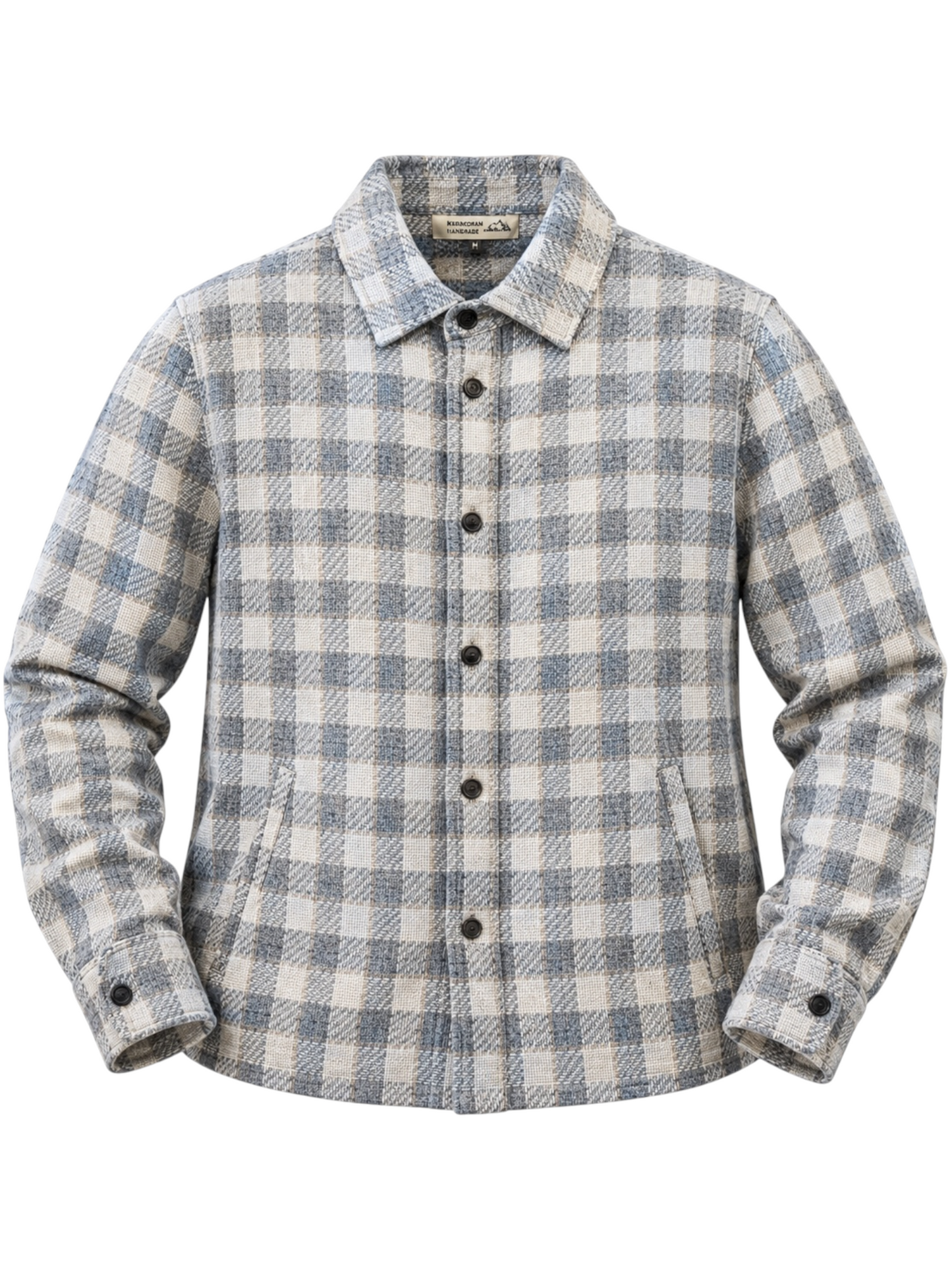 Silk/Linen/Cotton Overshirt w/pkts