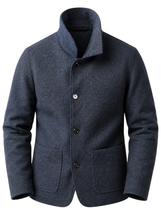 Pressed Wool Car Coat