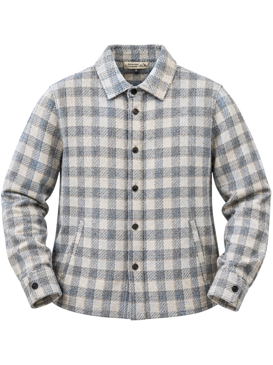 Silk/Linen/Cotton Overshirt w/pkts