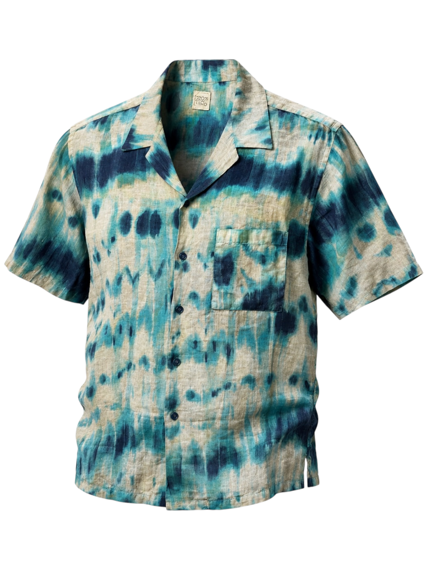 Camp Collar Linen Twist Dye Shirt