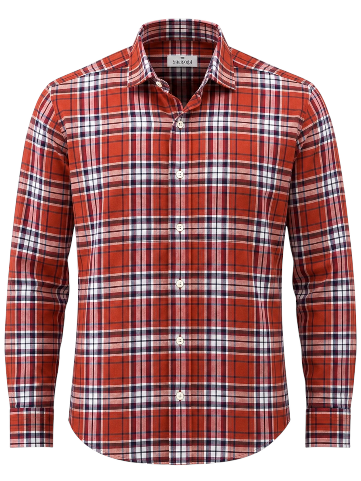 Poplin/Elastin Plaid Shirt