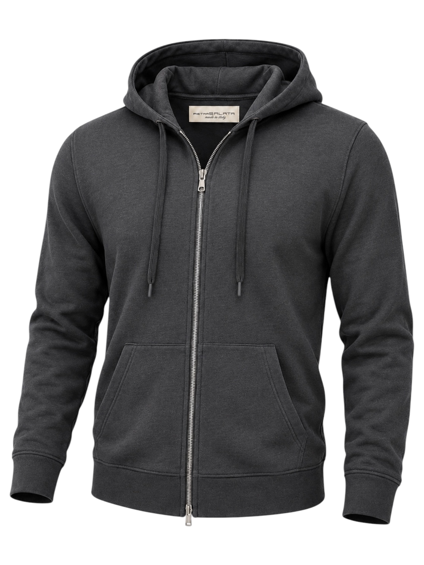 Cotton Jersey Blend Zip Hoodie