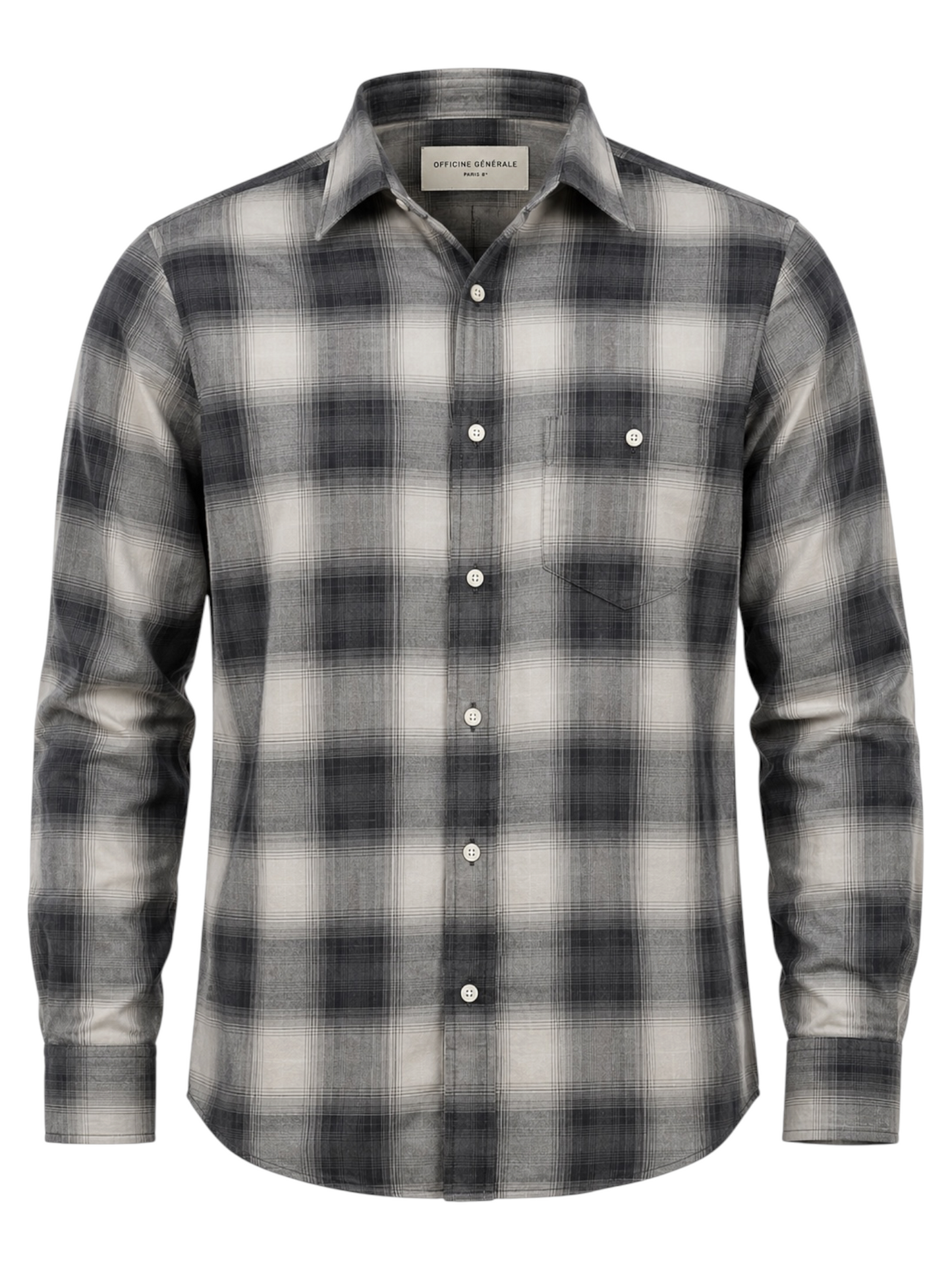 Overdye Plaid Sport Shirt