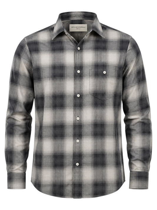 Overdye Plaid Sport Shirt